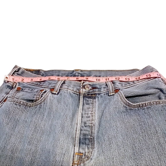 Men's Vintage Levi's '93 501 34x32 Button Front Red Tab Lt. Wash Denim Jeans EUC - Picture 5 of 16